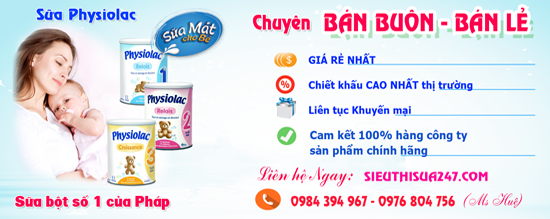 Sữa Physiolac rẻ nhất