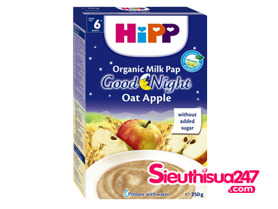 Bột Hipp 6 tháng yến mạch - táo tây