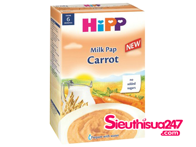 Bột Hipp 8 tháng vị sữa - cà rốt