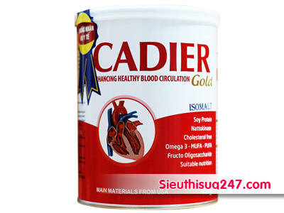 Cadier gold 400g (sữa tiểu đường – tim mạch) 