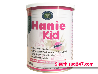 Hanie Kid 400g (cho trẻ biếng ăn, suy dinh dưỡng)