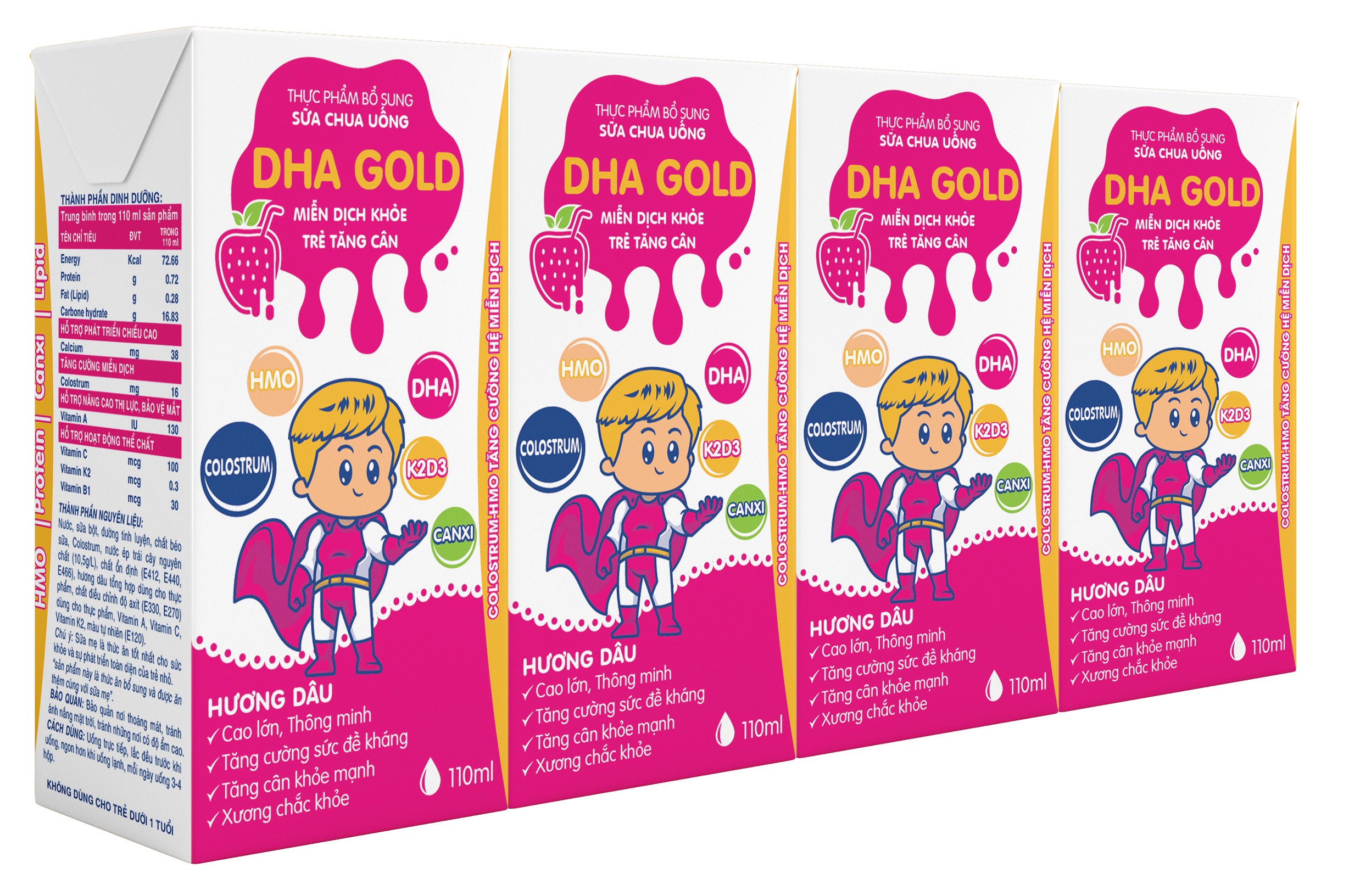 Sữa Chua Uống DHA GOLD 110ml